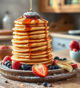 Fluffy Brown Sugar Pancakes